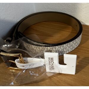 Michael Kors Women's Triple Loops Studded Belt Large NWT